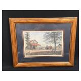 (C) Framed Print Titled "The Harvest" by NC