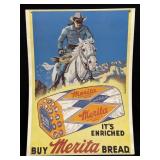 (C) Vintage LONE RANGER MERITA Bread Cardstock