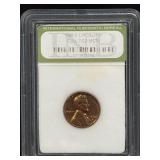 (SC) 1968-D Lincoln Penny 1c Full Red MS70