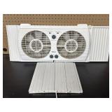 (BR) HOLMES Duel Blade Manual Window Fan with