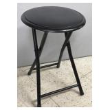 (BR) 18-Inch Folding Bar Stool With Padded Seat,