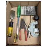 (B) Assorted Tools Including Tube Cutter, Pliers,