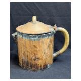(B) Very Early Hand Made Coffee/Tea Pot Weighing