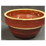 (B) Vintage Yelloware Stoneware Pottery Ribbed