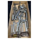 (B) Assorted Tools Including Speed Wrench,
