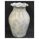 (D) Charles Lisk, Vale NC Spongeware Pottery Vase