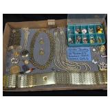 (A) 50 PCs Jewelry 33 Pendants Brooches- Belt-