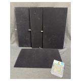 (A) 4 New Velvet Jewelry Display Panels 7.5" X 14"