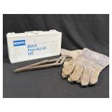 (C) Assorted Lot Including Metal First Aid Kit