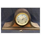 (B) ANTIQUE SETH THOMAS MANTEL SHELF CLOCK WITH