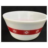 (B) Federal Glass White Milk Glass 9" Heat Proof