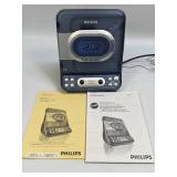 (D) PHILIPS AJ3977/37 CD CLOCK RADIO WITH MANUAL
