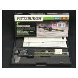 (D) Pittsburgh 4" Digital Caliper Metric SAE