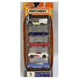 (G) 5 Assorted Matchbox Die Cast Cars As Pictured
