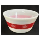 (B) Federal Glass White Milk Glass 8" Heat Proof