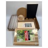 (D) Craft Lot Including Wood Chopping Board,