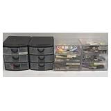 (D) 4 Small Drawer Organizers and Crafting/Scrap
