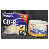 (D) 10 Pack Memorex CD-R Discs 700mb/80min 40x