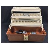 (B) Vintage Plano Tackle Box Model 6303 w/ 3 Tier