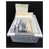 (B) Plastic Tote Full Of Medical Supplies