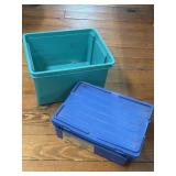 (G) 2 Storage Containers As Pictured