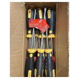 (B) 12 pcs Phillips Screwdrivers 1/4 " 6 "
