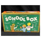 (B) Adorable 10 Ohio Art School Box Metal With