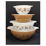 (D) Pyrex Early American Cinderella Mixing Bowl