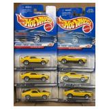 (G) 6 Hot Wheels Die Cast Collector Cars As