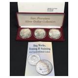 (SC) 1880S- 1982S 3 Coin Morgan Silver Dollar Set
