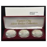 (SC) 1882CC- 1984CC 3 Coin Morgan Silver Dollar