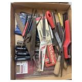 Tray Lot Of Assorted Files & More