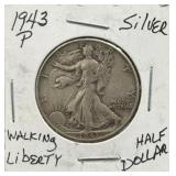 (SC) 1943-P Walking Liberty Half Dollar 90%