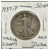(SC) 1937-P Walking Liberty Half Dollar 90%