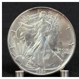 (SC) 1991 Silver American Eagle 1 Oz Fine Silver