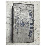 Vintage First Aid Kit A.E. Halperin Co. Boston,