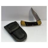 (SC) Buck Lockback Knife with Sheath