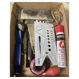 Tray Lot Of Assorted Items Including Lufkin 6ï¿½