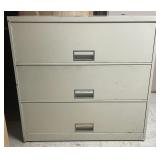 (BR) 3 Drawer Metal Filing Cabinet 41 1/2ï¿½ x 42ï¿½