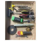 Tray Lot Of Assorted Tools Including Ratcheting