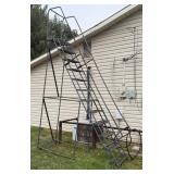 12 Step Rolling Safety Ladder