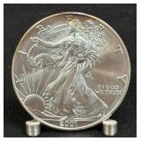 (SC) 2001 Silver American Eagle 1 Oz Fine Silver