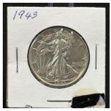 (SC) 1943 Walking Liberty Half Dollar 90% Silver