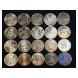 (SC) One Roll (20) One Ounce .999 Fine Copper