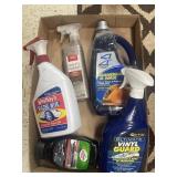 Tray Lot Of Assorted Items Including Vinyl Guard,