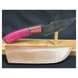 (SC) 8ï¿½ Damascus Style Fixed Blade Knife With