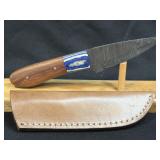 (SC) 8ï¿½ Damascus Style Fixed Blade Knife With