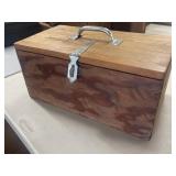 Hand Made Wooden Tool Box 10ï¿½ X 10ï¿½ X 18ï¿½ with