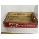 Royal Crown cola wooden drink crate