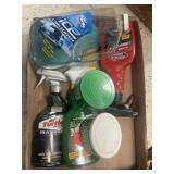 Tray Lot Of Assorted Items Including Turtle Wax